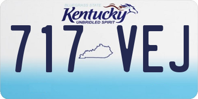 KY license plate 717VEJ