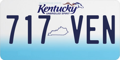 KY license plate 717VEN