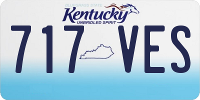 KY license plate 717VES