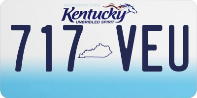 KY license plate 717VEU
