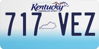 KY license plate 717VEZ