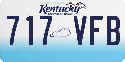 KY license plate 717VFB