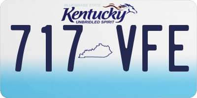 KY license plate 717VFE