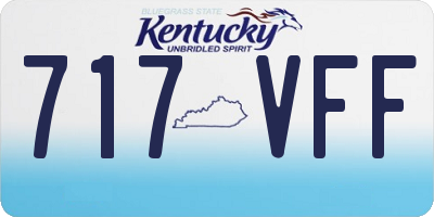 KY license plate 717VFF