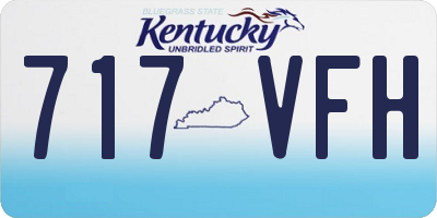 KY license plate 717VFH