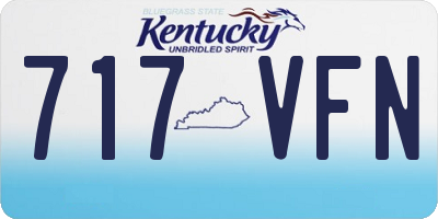 KY license plate 717VFN