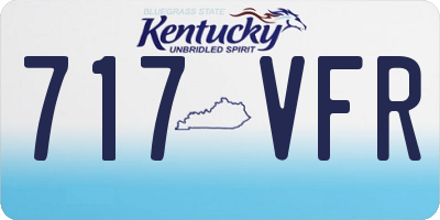 KY license plate 717VFR