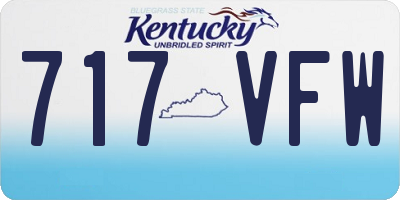 KY license plate 717VFW