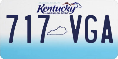 KY license plate 717VGA