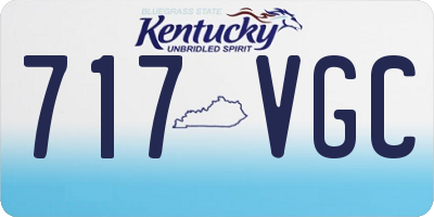 KY license plate 717VGC