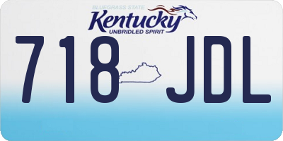 KY license plate 718JDL