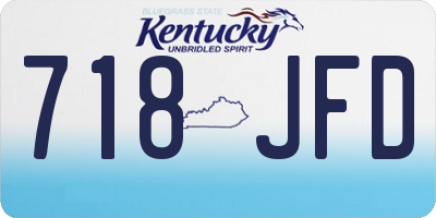 KY license plate 718JFD