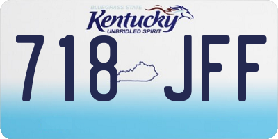 KY license plate 718JFF