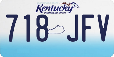 KY license plate 718JFV