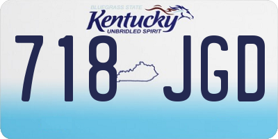 KY license plate 718JGD