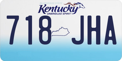 KY license plate 718JHA