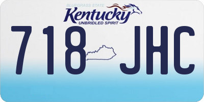 KY license plate 718JHC