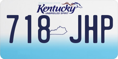 KY license plate 718JHP