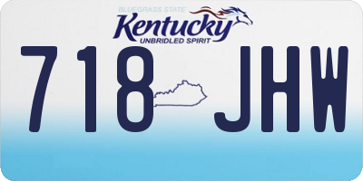 KY license plate 718JHW