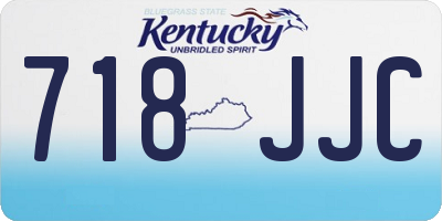 KY license plate 718JJC