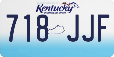 KY license plate 718JJF