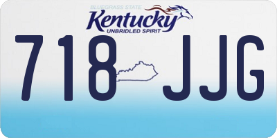 KY license plate 718JJG