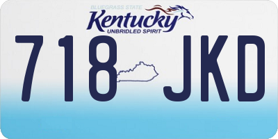 KY license plate 718JKD