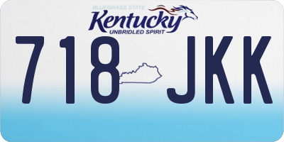 KY license plate 718JKK