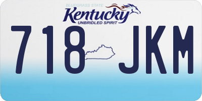 KY license plate 718JKM