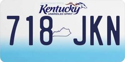 KY license plate 718JKN