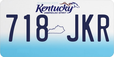 KY license plate 718JKR