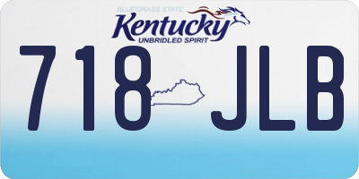KY license plate 718JLB
