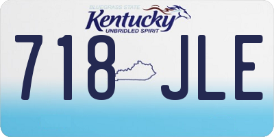 KY license plate 718JLE