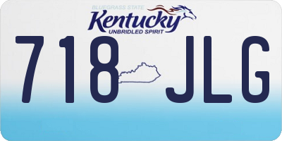KY license plate 718JLG