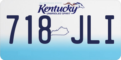 KY license plate 718JLI
