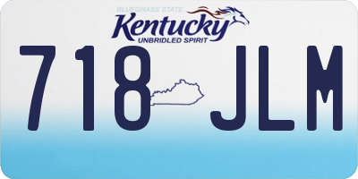 KY license plate 718JLM
