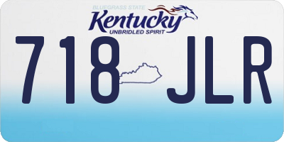 KY license plate 718JLR