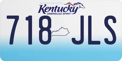 KY license plate 718JLS