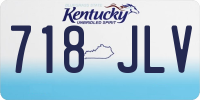 KY license plate 718JLV