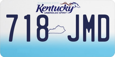 KY license plate 718JMD
