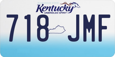 KY license plate 718JMF