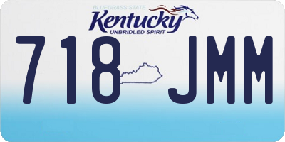 KY license plate 718JMM