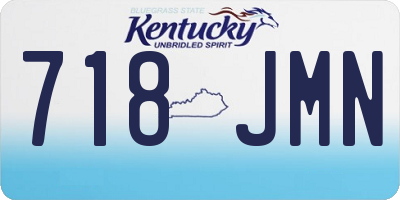 KY license plate 718JMN