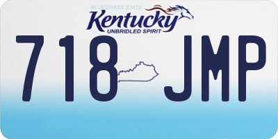 KY license plate 718JMP