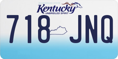 KY license plate 718JNQ