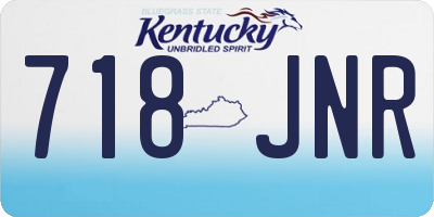 KY license plate 718JNR