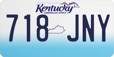 KY license plate 718JNY