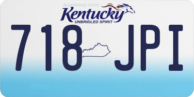 KY license plate 718JPI
