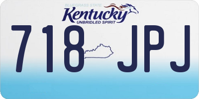 KY license plate 718JPJ