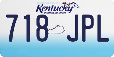KY license plate 718JPL